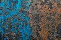 Colorful dilapidated wall textured grunge background