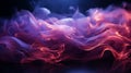 a close up of a red and blue smoke on a black background Royalty Free Stock Photo