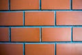 Close up Red brick wall for background