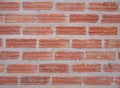 Close-up of the red brick wall background. Royalty Free Stock Photo