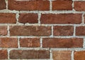 Close up of a red brick wall Royalty Free Stock Photo