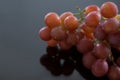 Close-up of red bunch of grapes Royalty Free Stock Photo