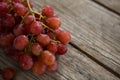 Close-up of red bunch of grapes with water droplets Royalty Free Stock Photo