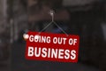 Going out of business - Closed sign Royalty Free Stock Photo