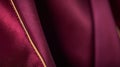 a close up of a red fabric with gold zippers Royalty Free Stock Photo