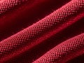 Close-up of red fabric with textured pattern Royalty Free Stock Photo