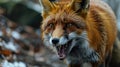 Close-up of a red fox, animal rabies