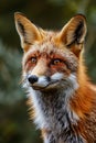 Close-Up of Red Fox Eyeing Camera Royalty Free Stock Photo