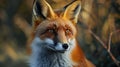 Close Up of Red Fox Staring at Camera Royalty Free Stock Photo