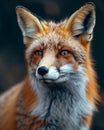 Close-Up of a Red Foxs Face Royalty Free Stock Photo