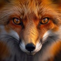 Close-Up of Red Foxs Face Royalty Free Stock Photo