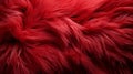 A close up of a red fur background