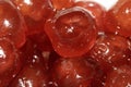 Close up of Red Glace Cherries Fruits Royalty Free Stock Photo