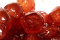 Close up of Red Glace Cherries Fruits Royalty Free Stock Photo