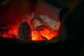 Red hot charcoal stove Royalty Free Stock Photo