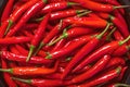 Close up of red hot chili peppers texture background, copy space Royalty Free Stock Photo