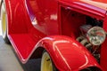 Close Up Of Red Hot Rod Vintage Car Royalty Free Stock Photo