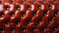 A close up of a red leather couch texture Royalty Free Stock Photo