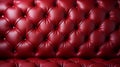 A close up of a red leather couch texture Royalty Free Stock Photo