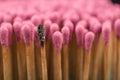 Close-up of a red matches Royalty Free Stock Photo