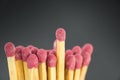 Close-up of a red matches Royalty Free Stock Photo