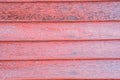 Close Up Red Painted Wood Wall