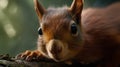 Close up of a red squirrel (Sciurus vulgaris)