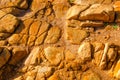 Close up of red stone texture. Abstract background Royalty Free Stock Photo