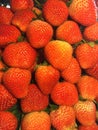 Close up of red strawberries