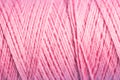 Close up red thread texture. Royalty Free Stock Photo
