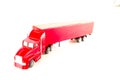 Close-up of red toy truck Royalty Free Stock Photo