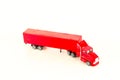 Close-up of red toy truck Royalty Free Stock Photo