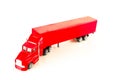 Close-up of red toy truck Royalty Free Stock Photo