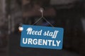 Need staff urgently sign