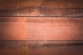 Close-up of Red wood panels used as background, red wood surface. vintage tone with vignetting Royalty Free Stock Photo