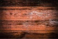 Close-up of Red wood panels used as background, red wood surface. vintage tone with vignetting Royalty Free Stock Photo