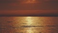 Reflection Of Sunlight Over Lake Surface. Sea Water Surface At Sunset. Water Is Rippling. Royalty Free Stock Photo