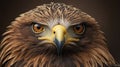 regal steppe eagle in majestic close-up mid-flight Royalty Free Stock Photo