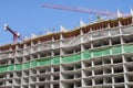 Close-up of reinforced concrete building