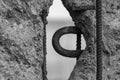 Close up of the remains of the Berlin Wall, Germany at the Wall Memorial, reminder of a once divided city. Royalty Free Stock Photo