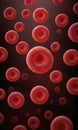 Microscopic Red Blood Cells: Vital Life Elements