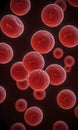 Microscopic Red Blood Cells: Vital Life Elements