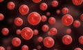 Microscopic Red Blood Cells: Vital Life Elements