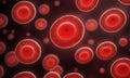 Microscopic Red Blood Cells: Vital Life Elements