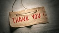 Close up Representation of Thank You Concept Idea Royalty Free Stock Photo