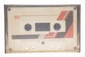 Close up of retro audio cassette tape, in case, side B Royalty Free Stock Photo
