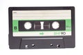 Close up of retro audio cassette tape,side B Royalty Free Stock Photo