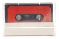 Close up of retro audio cassette tape,side A in case Royalty Free Stock Photo