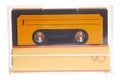 Close up of retro audio cassette tape,side 1 Royalty Free Stock Photo