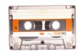 Close up of retro audio cassette tape,side A Royalty Free Stock Photo